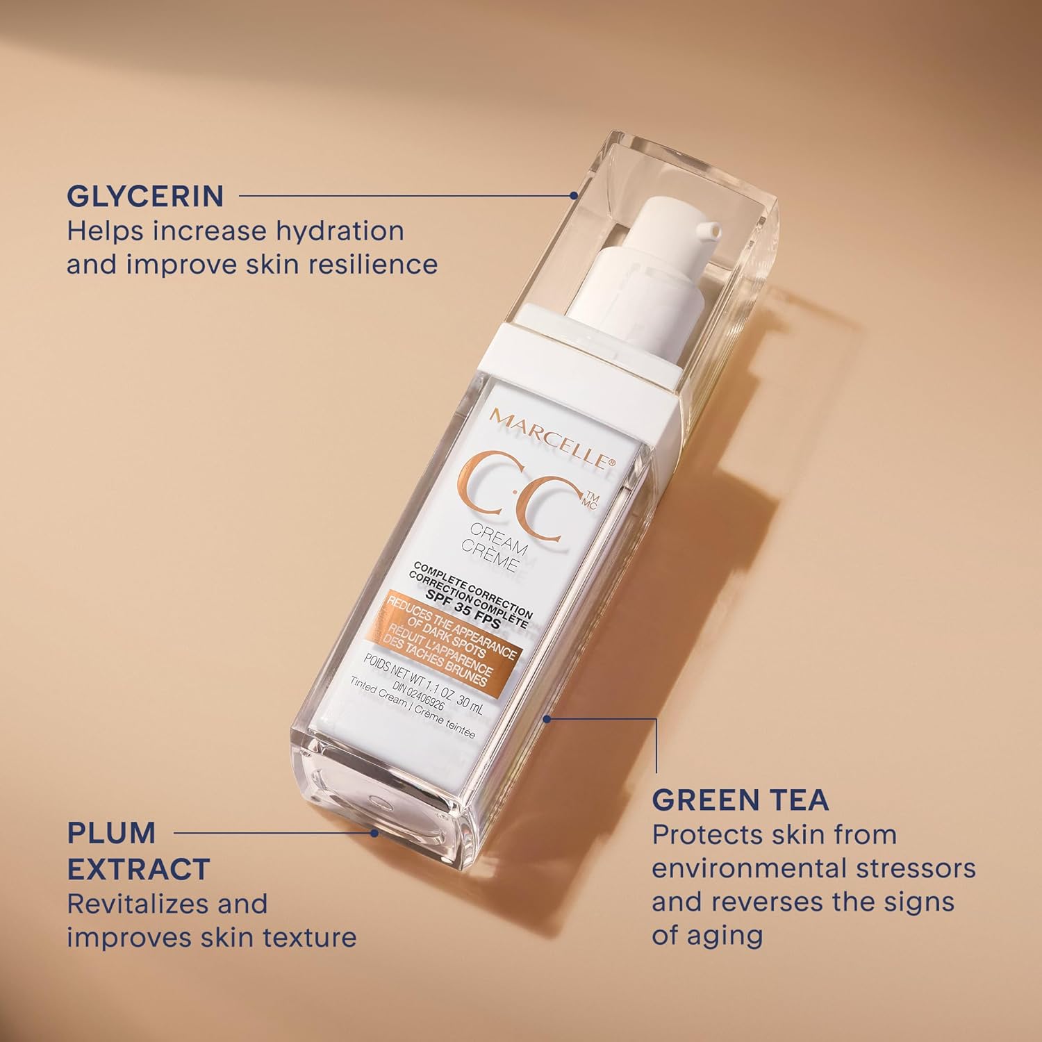 MARCELLE COMPLETE CORRECTION CREAM SPF 35 30mL - – FACTORY SEALED