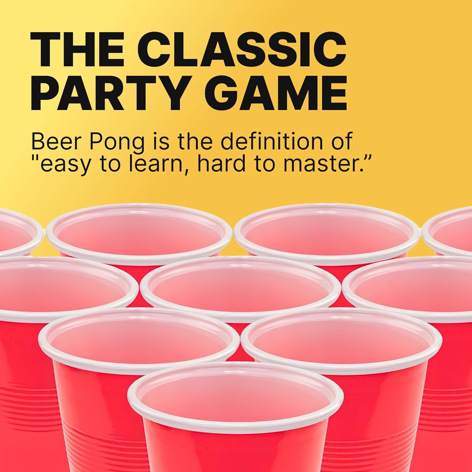 Premium Beer Pong Set 24 Cups, 8 Ping Pong Balls - – FACTORY SEALED