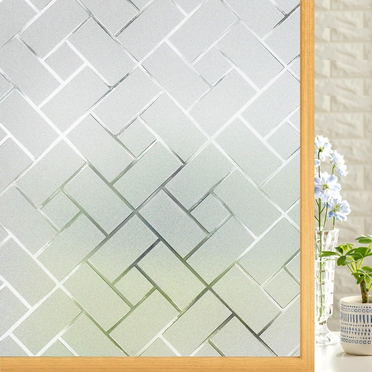 Coavas Privacy Window Film – UV Blocking Static Cling, 29.5x118"