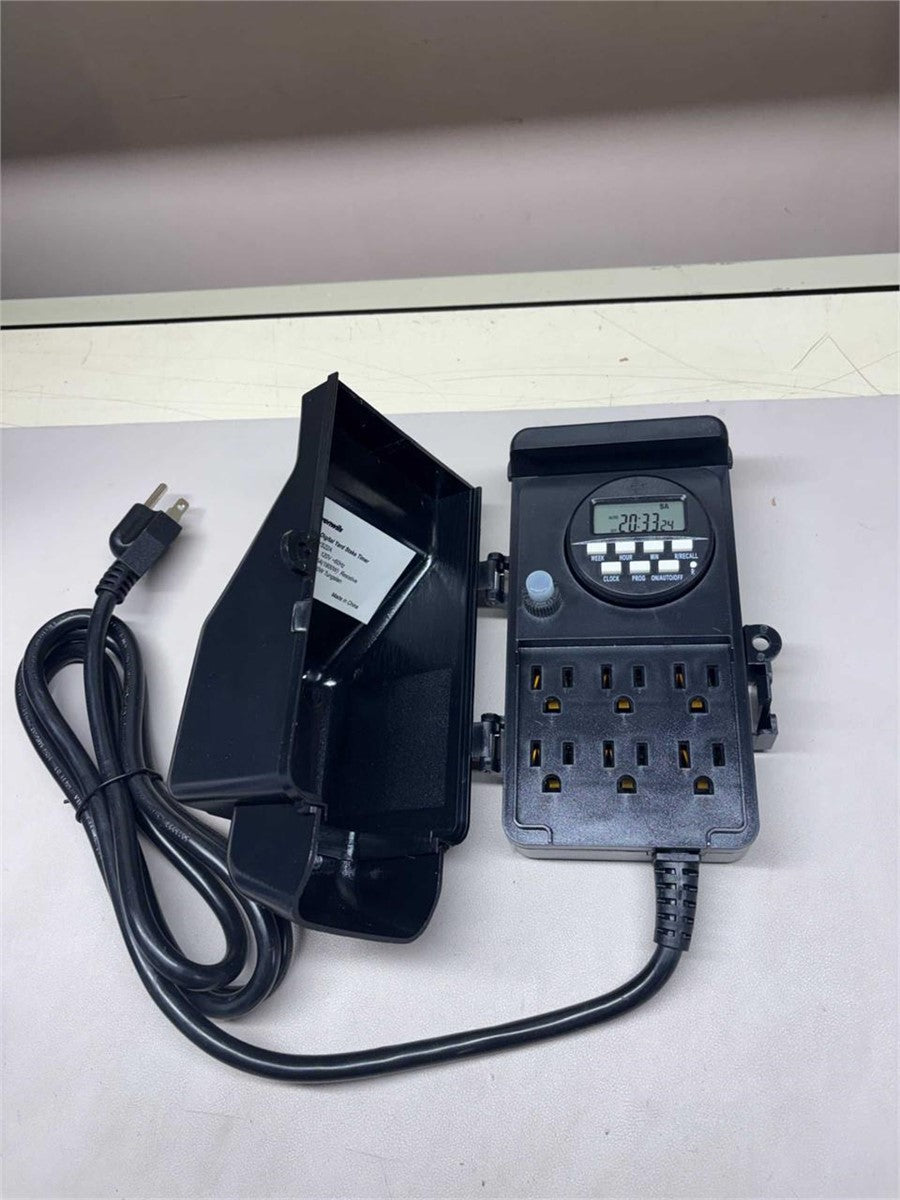 DEWENWILS Outdoor Digital Power Strip Timer – OPEN BOX- New