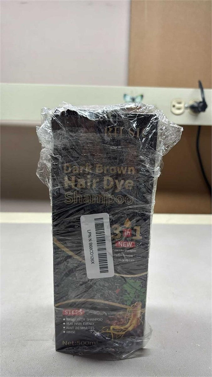 Hair Dye Shampoo 3 IN 1, Instant Hair Color Shampo – Packaging Damaged-Contents not affected