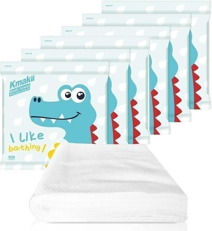 KMAKII Disposable Bath Towels 55x28 inches – FACTORY SEALED