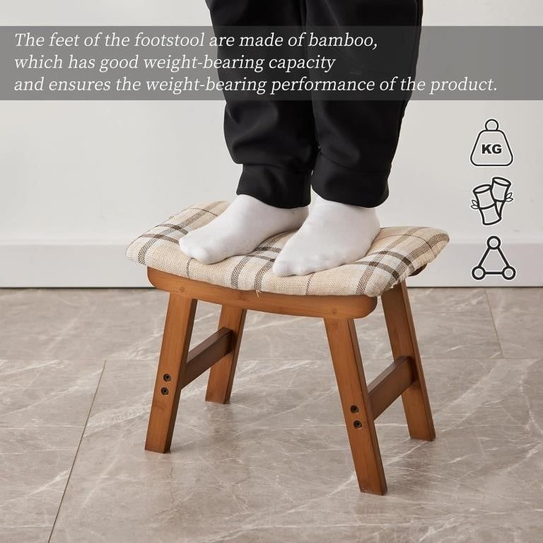 Kitsanery Foot Stool,Ottoman and Footstool – OPEN BOX- New