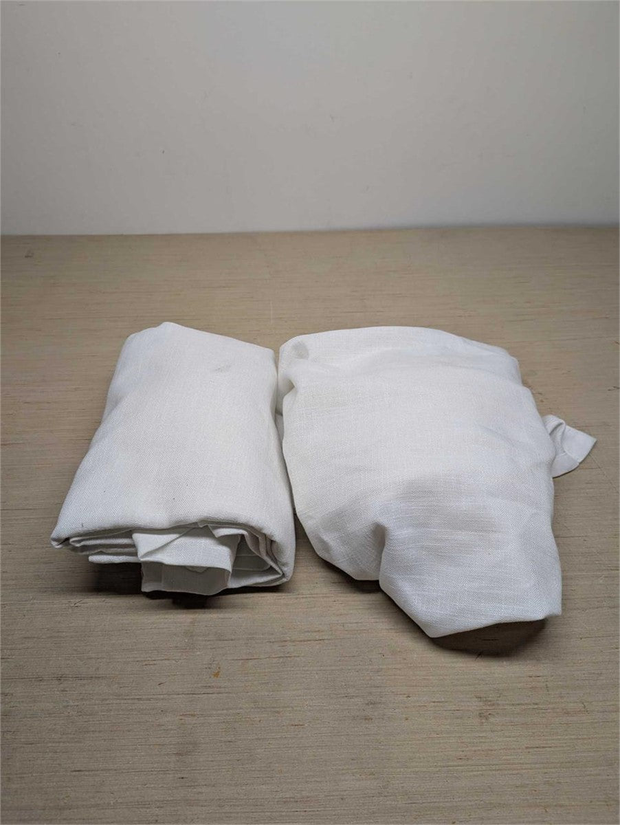 White Curtains 2 Panels 40"x96" – FACTORY SEALED