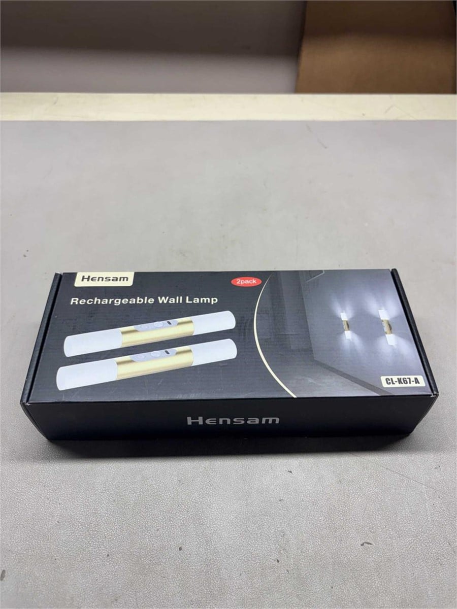 Hensam 2pcs Motion Sensor Wall Sconces – OPEN BOX/NEW OR APPEARS NEW