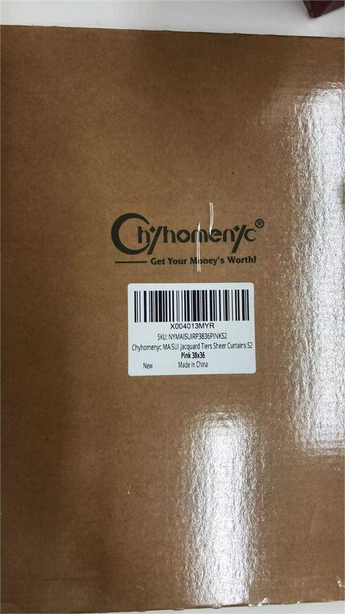 Chyhomenyc Marilyn Blush Pink Sheer Curtains, 2 Panels – FACTORY SEALED