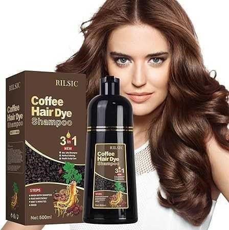 Hair Dye Shampoo 3 IN 1, Instant Hair Color Shampo – Packaging Damaged-Contents not affected