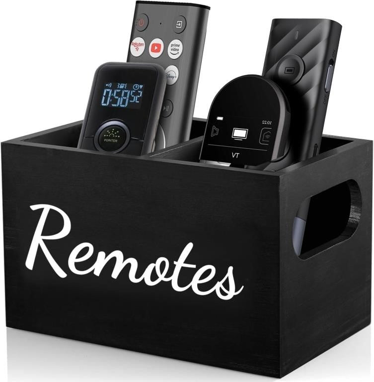 Wooden TV Remote Holder – OPEN BOX- New