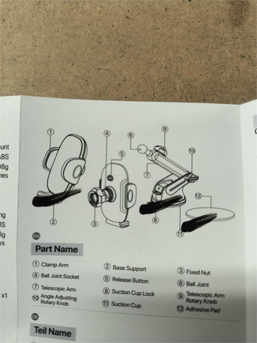Miracase Phone Holder Car Mount – OPEN BOX- New