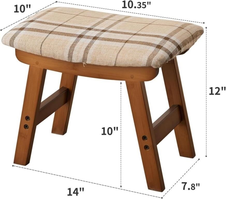 Kitsanery Foot Stool,Ottoman and Footstool - – OPEN BOX- New
