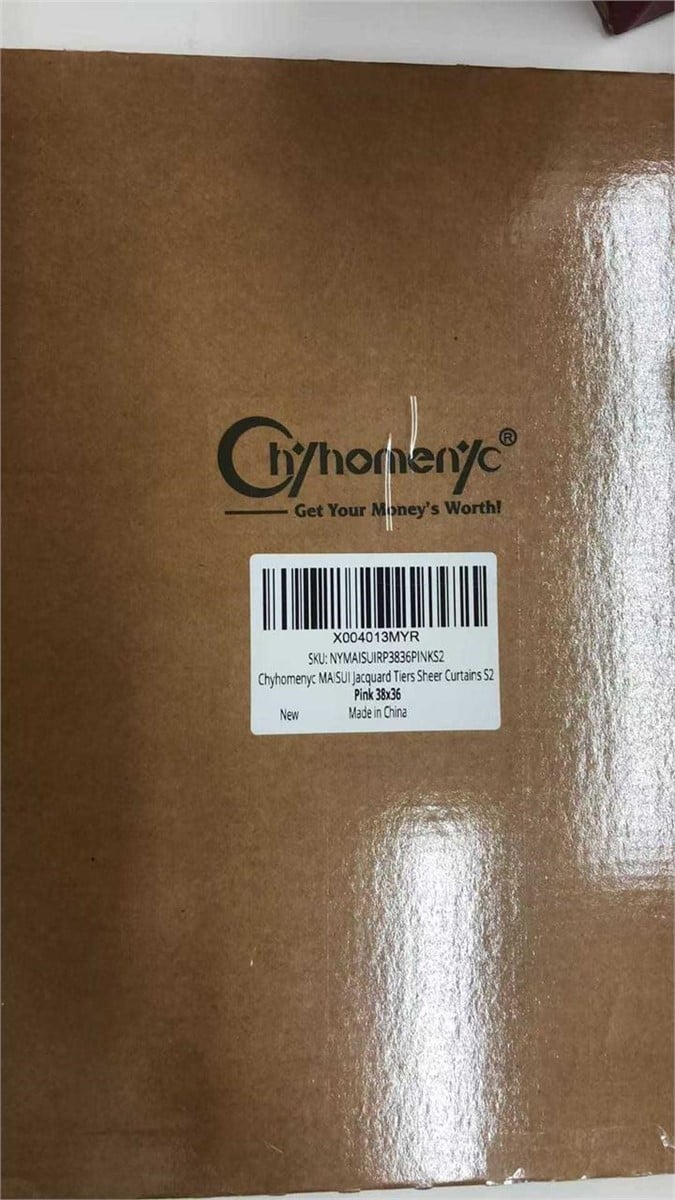 Chyhomenyc Marilyn Blush Pink Sheer Curtains, 2 Panels – SEALED/FACTORY SEAL