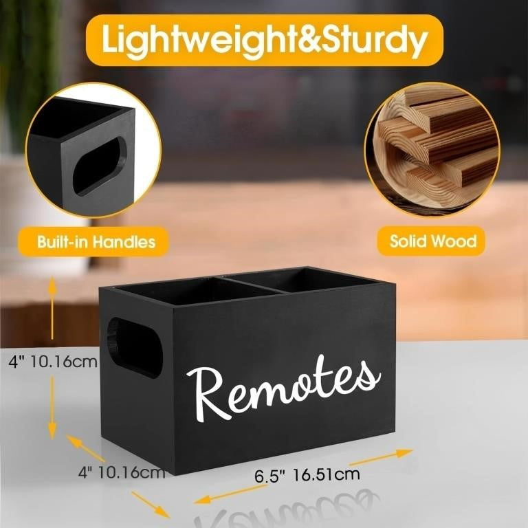 Wooden TV Remote Holder – OPEN BOX- New