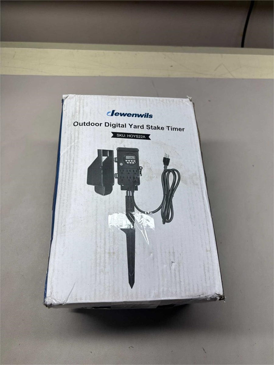 DEWENWILS Outdoor Digital Power Strip Timer – OPEN BOX- New