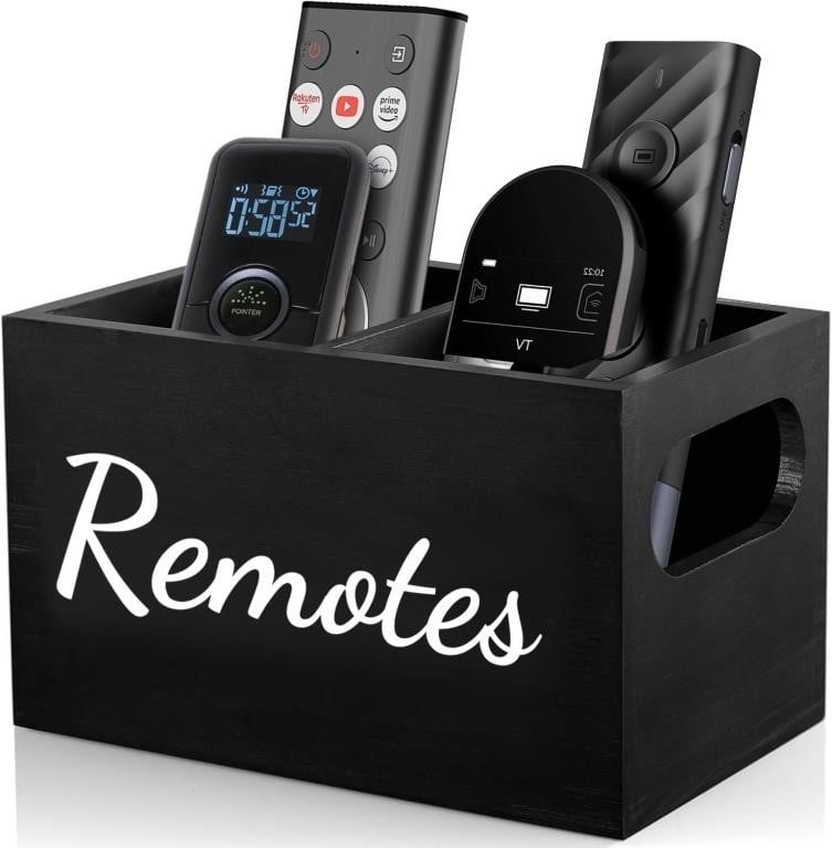 Wooden TV Remote Holder - – OPEN BOX- New